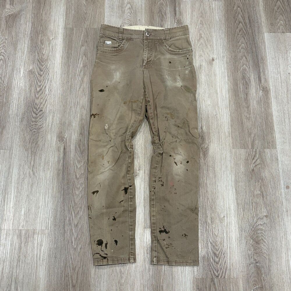 KUHL Men’s Pants Patina Dye Paint Spatter Distressed Size 32x32 Hiking Gorpcore